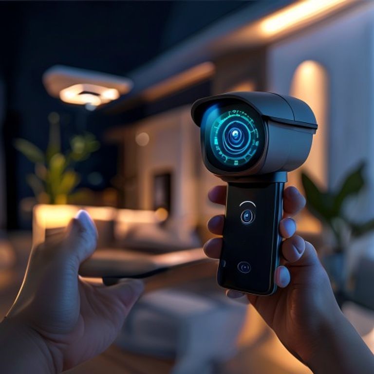 AI home security cameras night vision and person detection technology