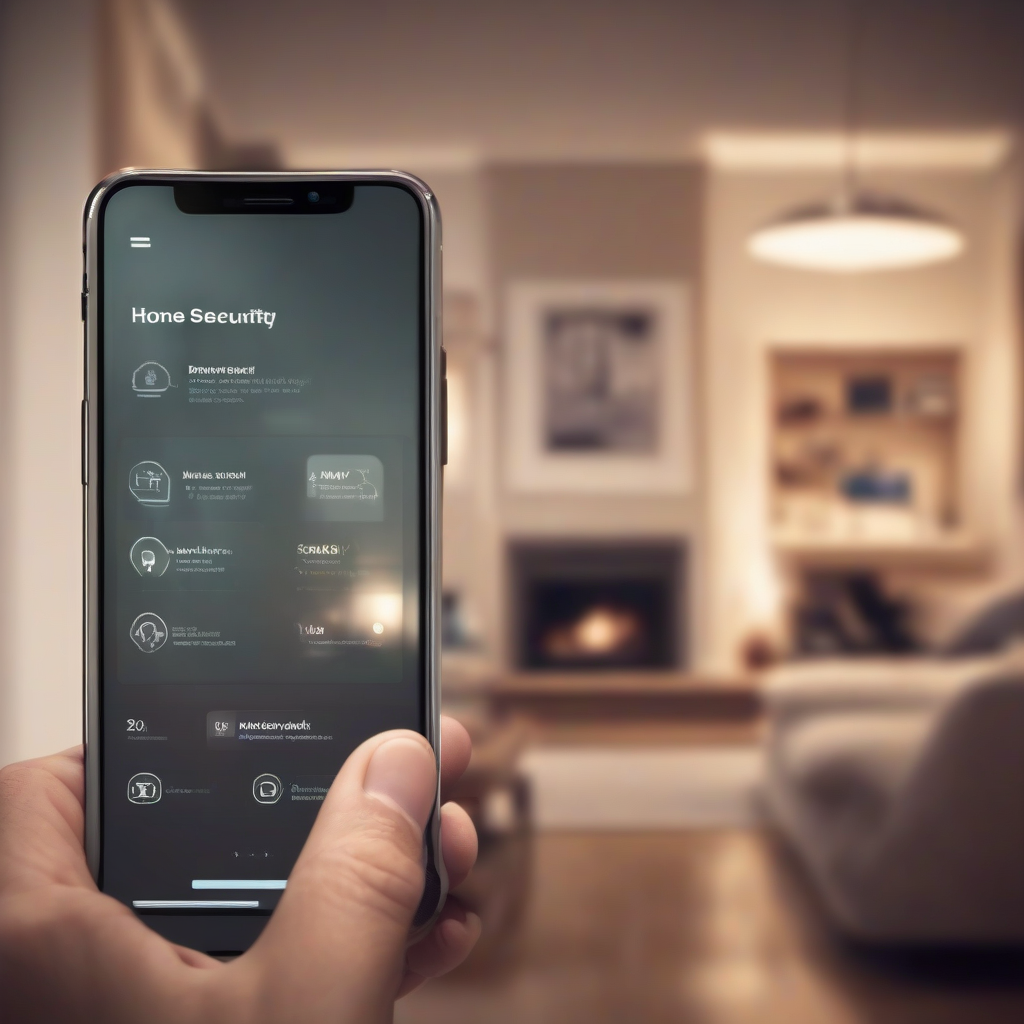 AI home security app notification on smartphone showing person detection alert